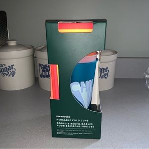 STARBUCKS Summer 2020 Retro Cold Cups Venti Set of 5 24 oz NEW